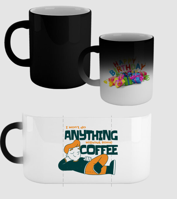 Nu pot fac nimic fără cafea model negru pe tricou
