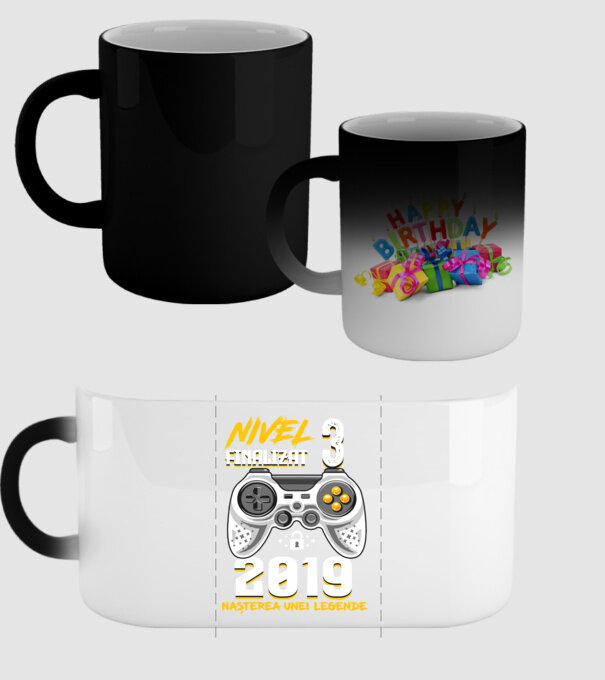 Nivel 3 finalizat. 2019 nașterea unei legende model negru pe tricou
