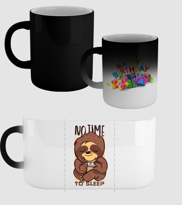 No time to sleep - Leneș drăguț model negru pe tricou