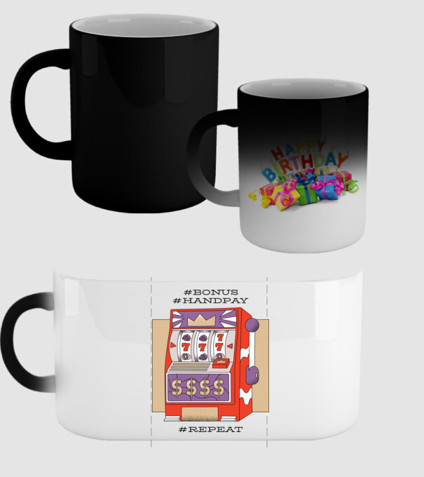 Slot machine model negru pe tricou