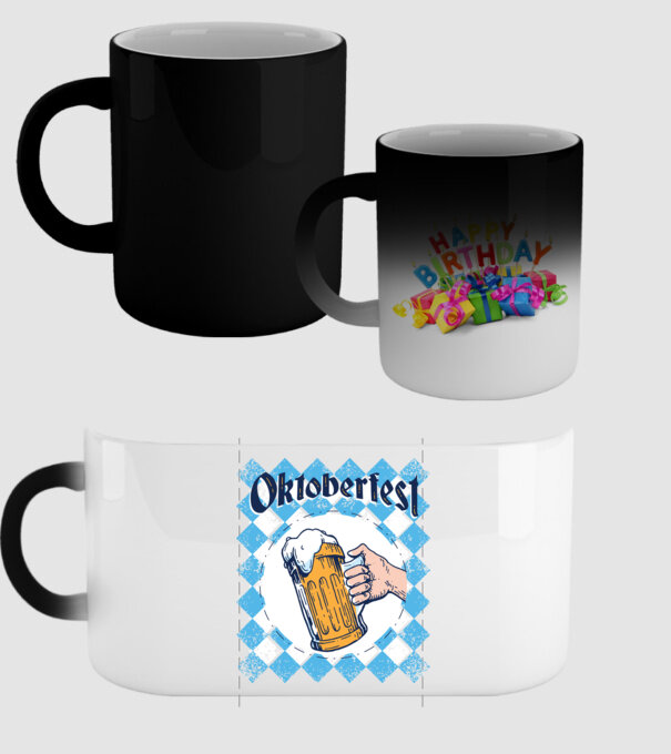 Tricou cu bere Oktoberfest model negru pe tricou