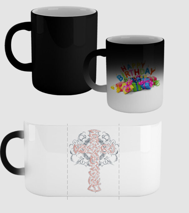 Cruce veche vikingă model negru pe tricou