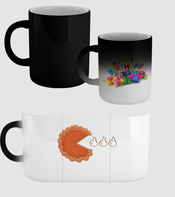 Pacman Cookie model negru pe tricou