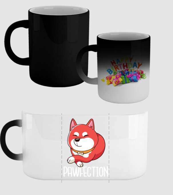 Pawfection Shiba Perfect model negru pe tricou