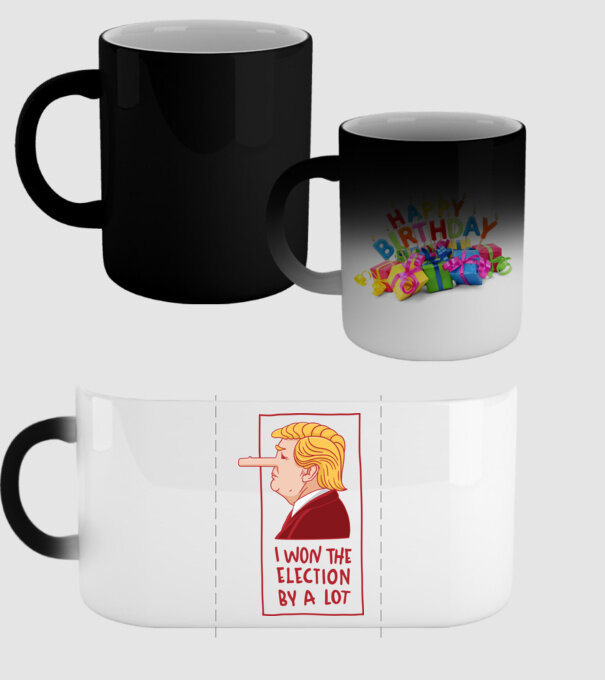 Pinocchio Trump model negru pe tricou