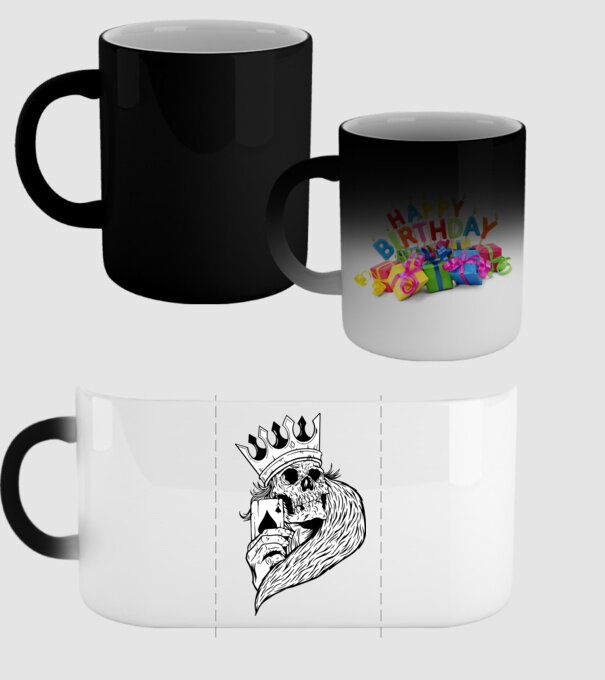 Craniu Poker model negru pe tricou