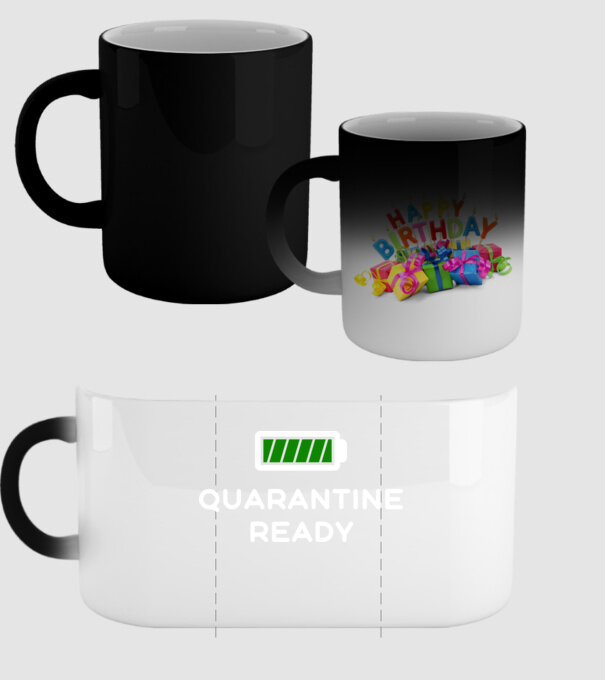 Quarantine ready model negru pe tricou