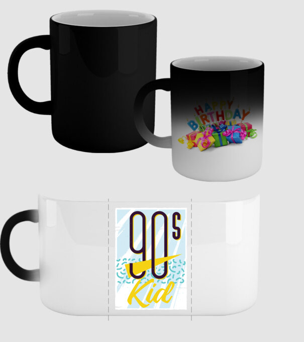 Retro 90s Kid model negru pe tricou