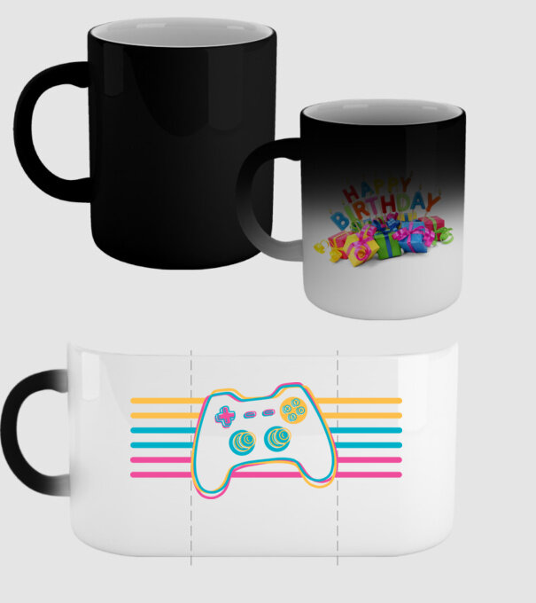 Gamer Controler Retro model negru pe tricou