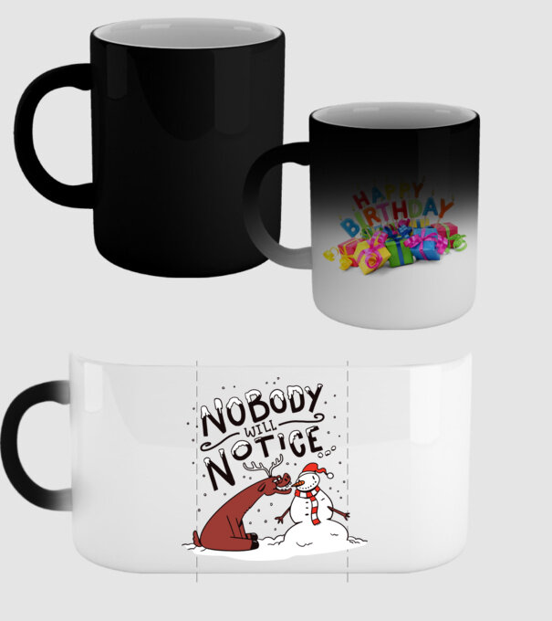 Nimeni nu va observa Om de zăpadă model negru pe tricou