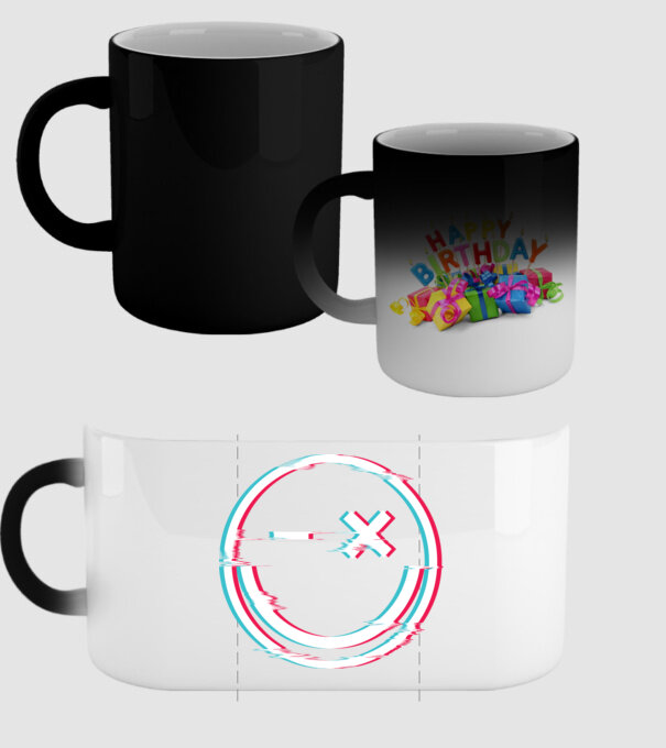 Smile glitch neon tiktok style model negru pe tricou