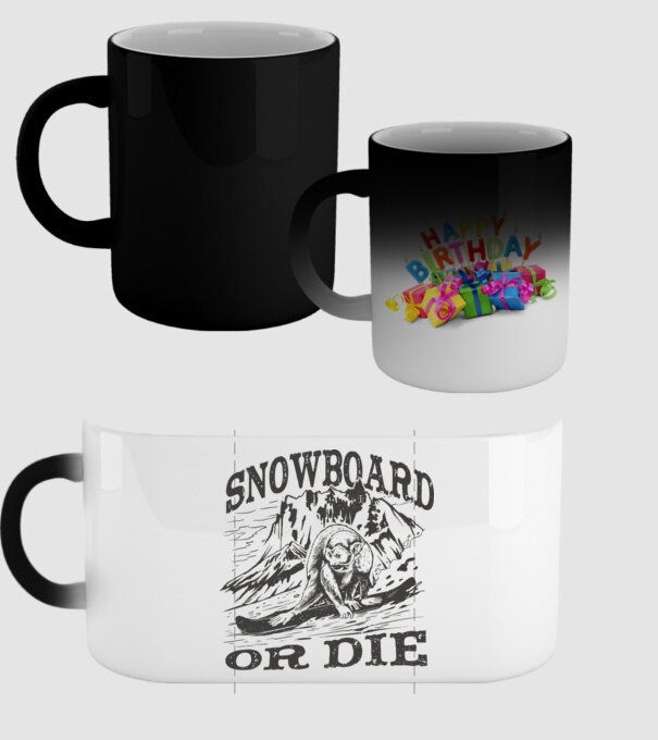 Maimuță Snowboarder model negru pe tricou