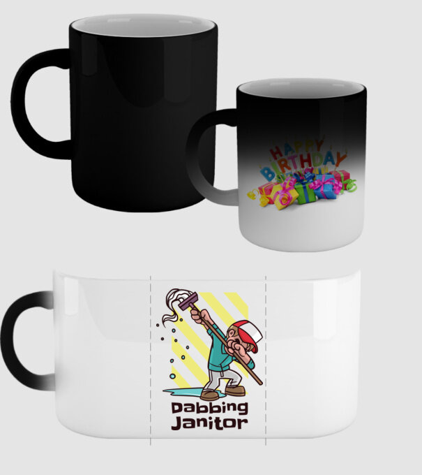 Cleaning DAB model negru pe tricou