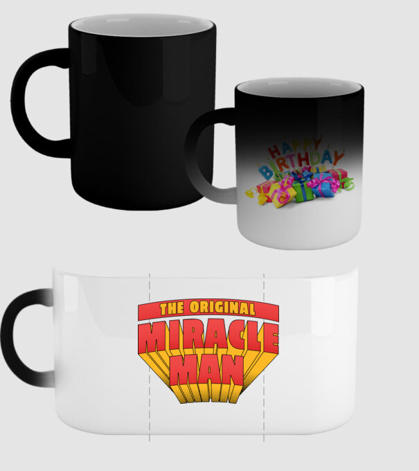 The Original Miracle Man model negru pe tricou