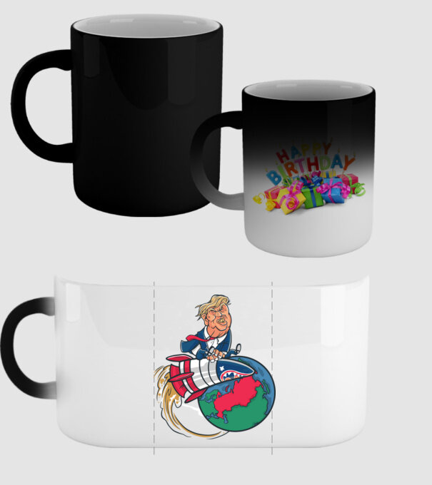 Trump bombă model negru pe tricou