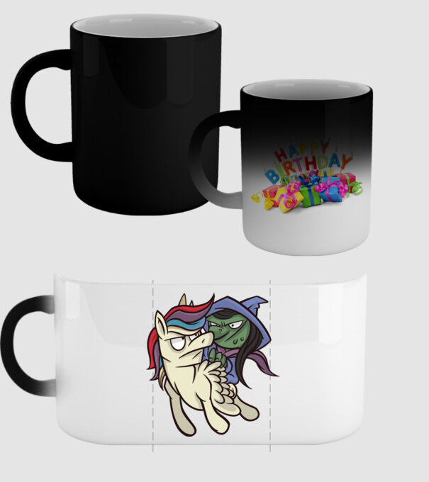 Unicorn vrăjitoare model negru pe tricou