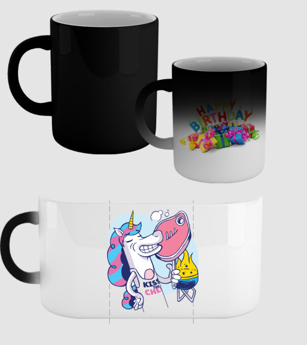 Unicorn Steak BBQ model negru pe tricou