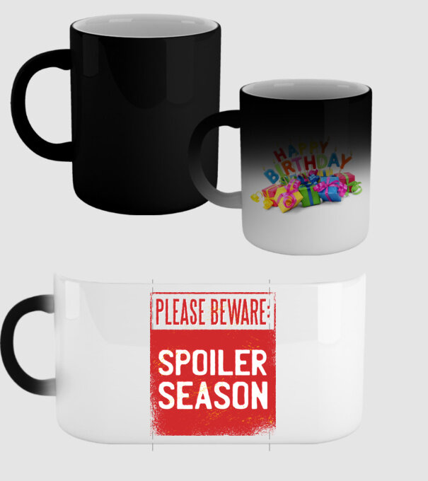 Atenție! Pericol de spoiler model negru pe tricou
