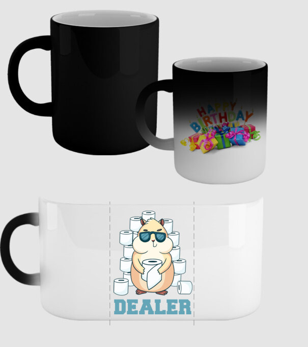 Dealer model negru pe tricou