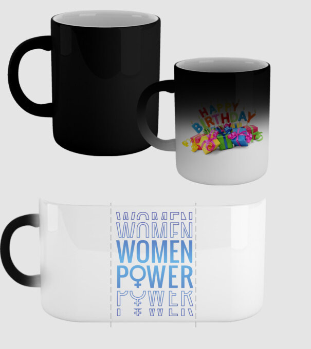 Women Power de Ziua Femeii model negru pe tricou