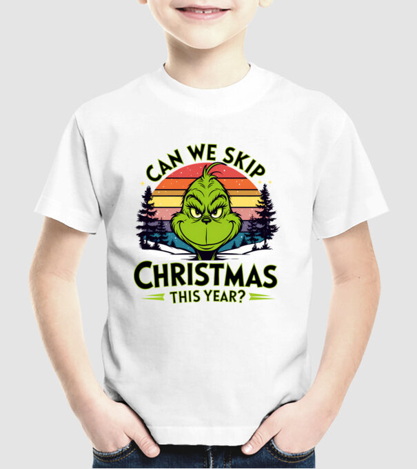 Can we skip christmas this year model alb pe tricou