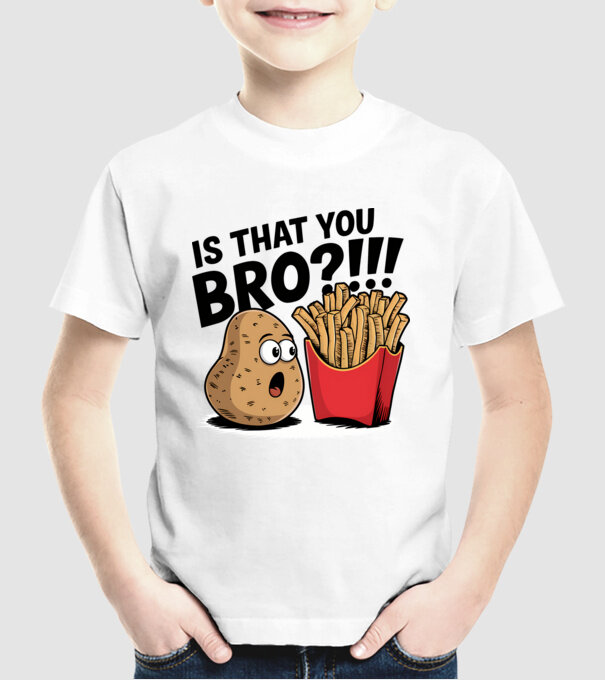 Is that you BRO?!! Alb model alb pe tricou