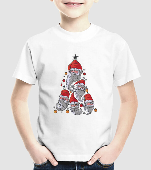 Pitici pentru pomul de Crăciun model alb pe tricou