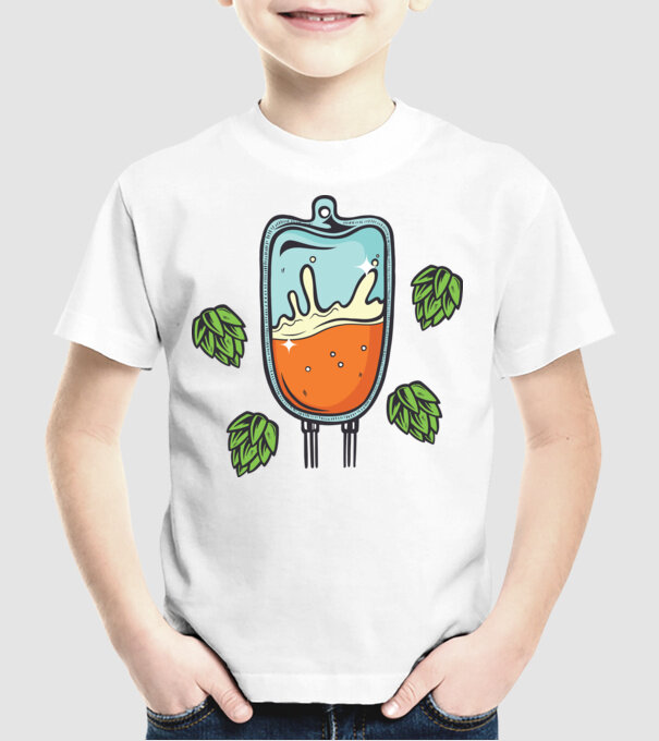 Grupa mea de sânge este IPA model alb pe tricou