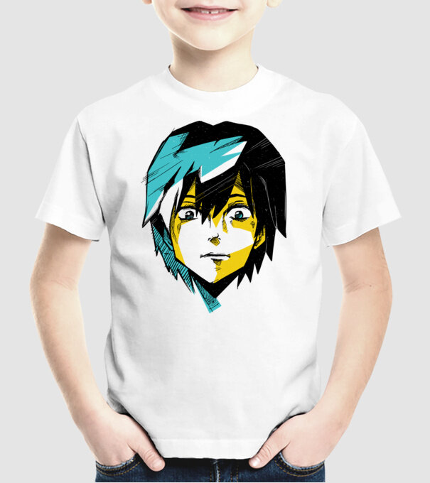 Cap Anime model alb pe tricou