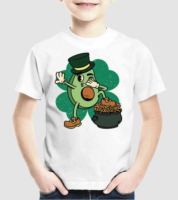 Avocado St. Patrick DAB model alb pe tricou