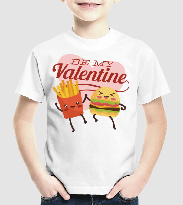 Be my Valentine - Fii dragostea mea tricou pentru Valentine s Day model alb pe tricou
