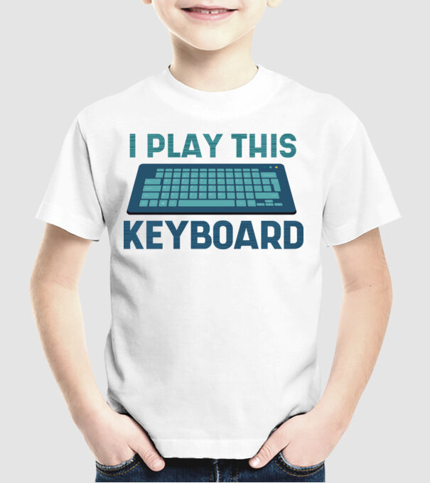 Tastatura Gamer model alb pe tricou