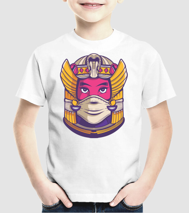 Cleopatra Mască model alb pe tricou