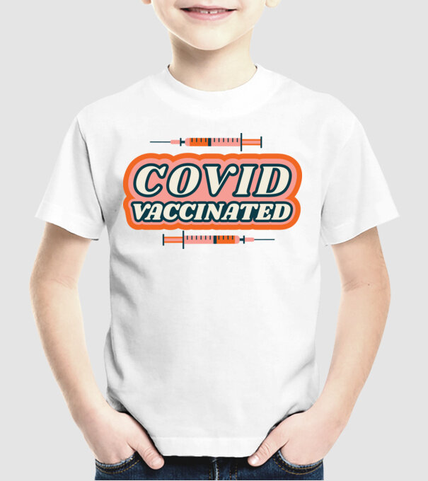 Vaccin Covid model alb pe tricou