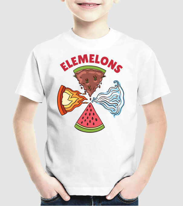 Elemente pepene model alb pe tricou