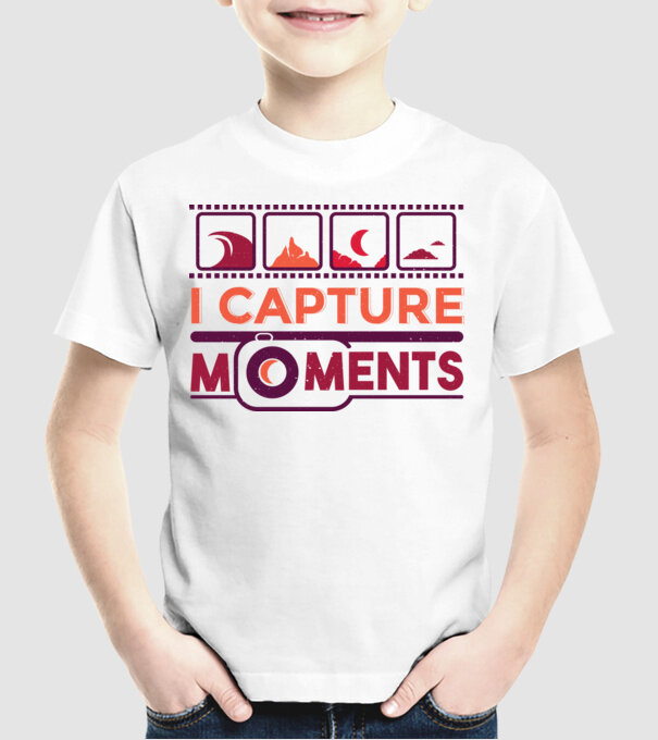 Prind momentele - Fotograf model alb pe tricou