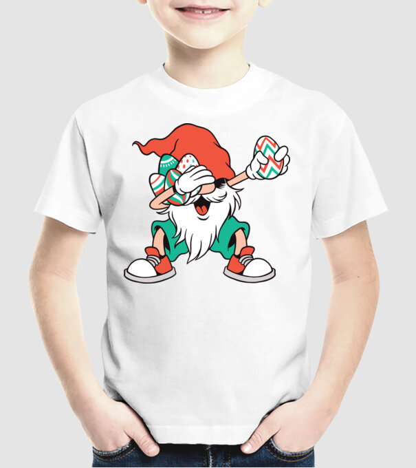Elf de Paște DAB model alb pe tricou