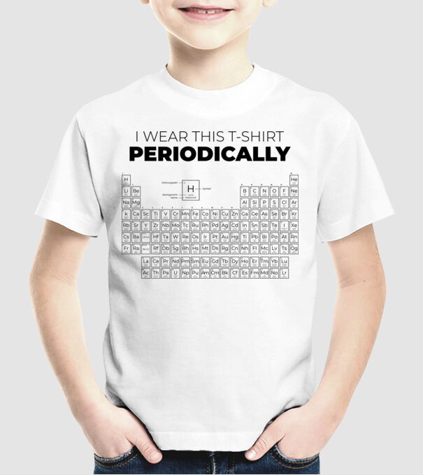 I wear this t-shirt periodically model alb pe tricou