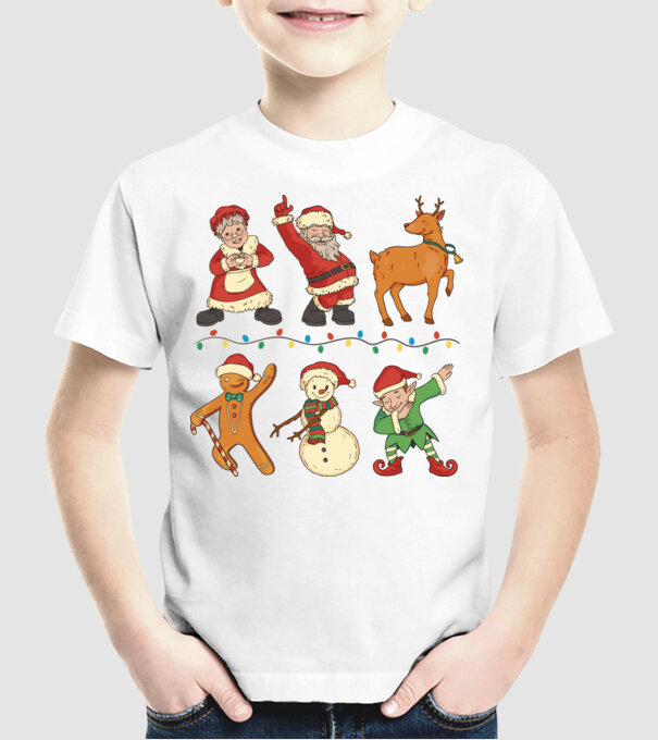 Crăciun DAB model alb pe tricou