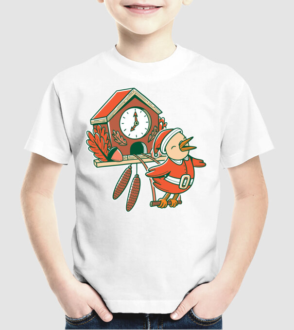Cuc de Crăciun model alb pe tricou