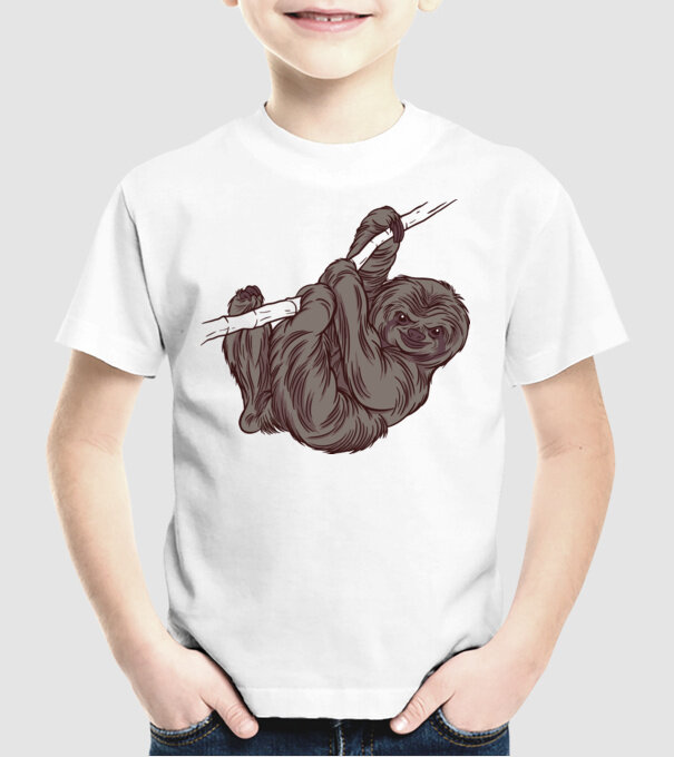 Leneș model alb pe tricou