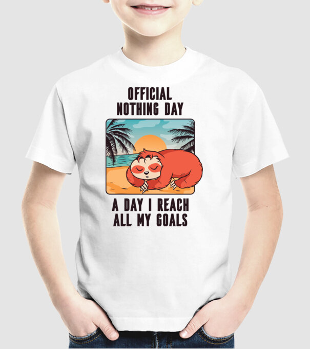 Leneș - Odihnă oficială model alb pe tricou