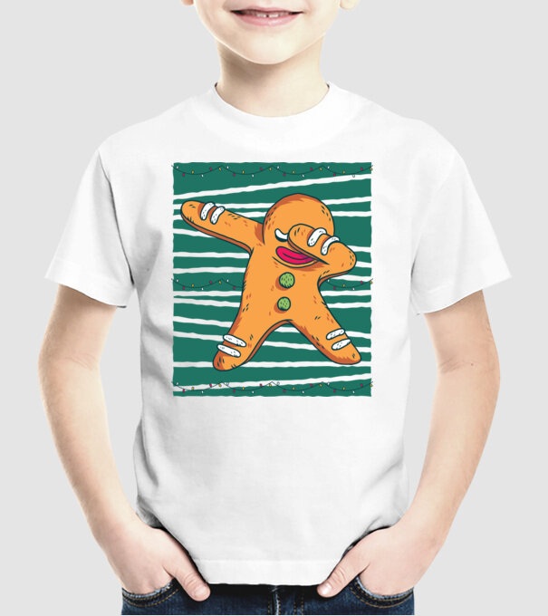 Turtă dulce DAB Crăciun model alb pe tricou