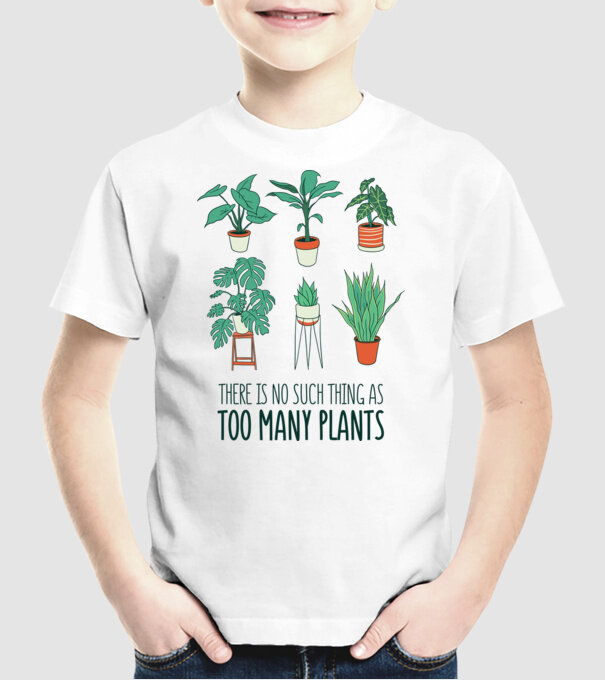 Este imposibil să existe prea multe plante model alb pe tricou