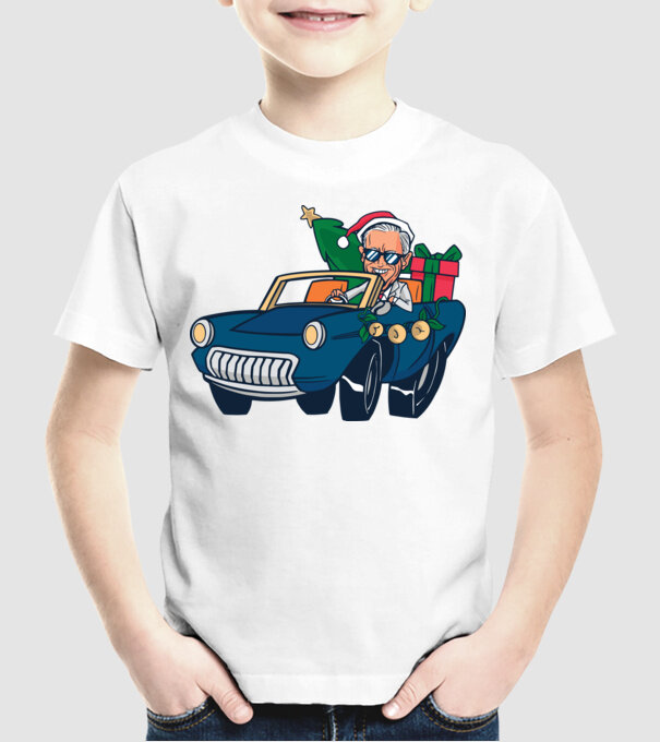 Ridin with Biden Crăciun model alb pe tricou