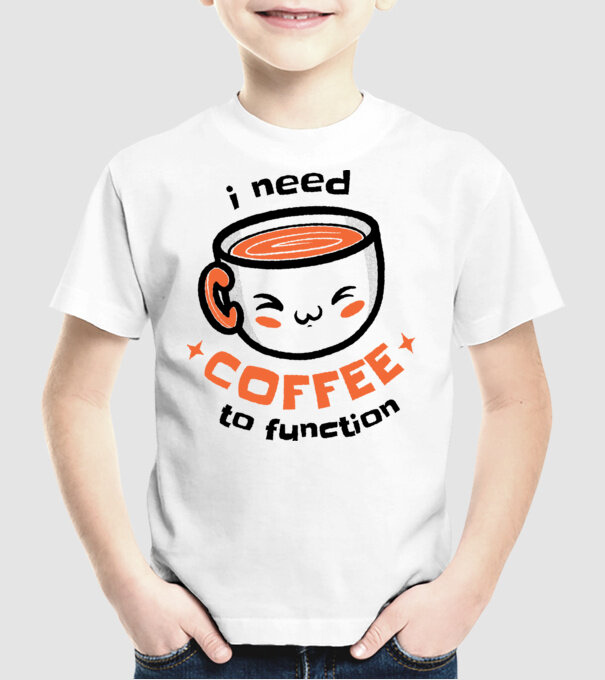Am nevoie de cafea model alb pe tricou