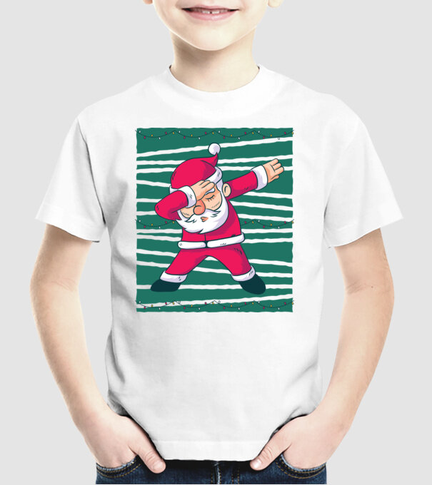 Moș Crăciun DAB Crăciun model alb pe tricou