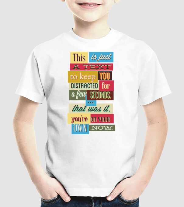 This is just a text to keep you distracted model alb pe tricou