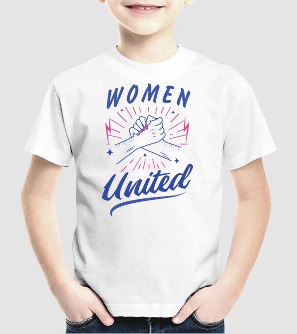 Women United tricou Ziua Femeii model alb pe tricou