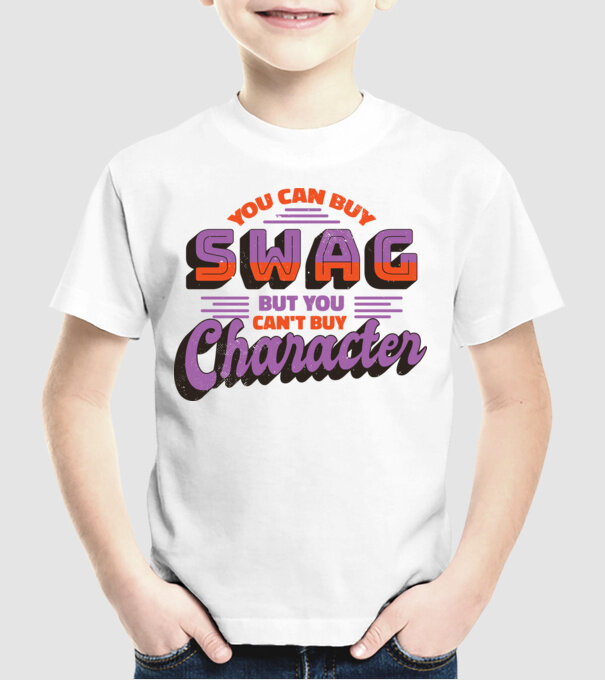 You can buy swag but you cant buy character model alb pe tricou